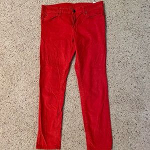 GAP red corduroy pants